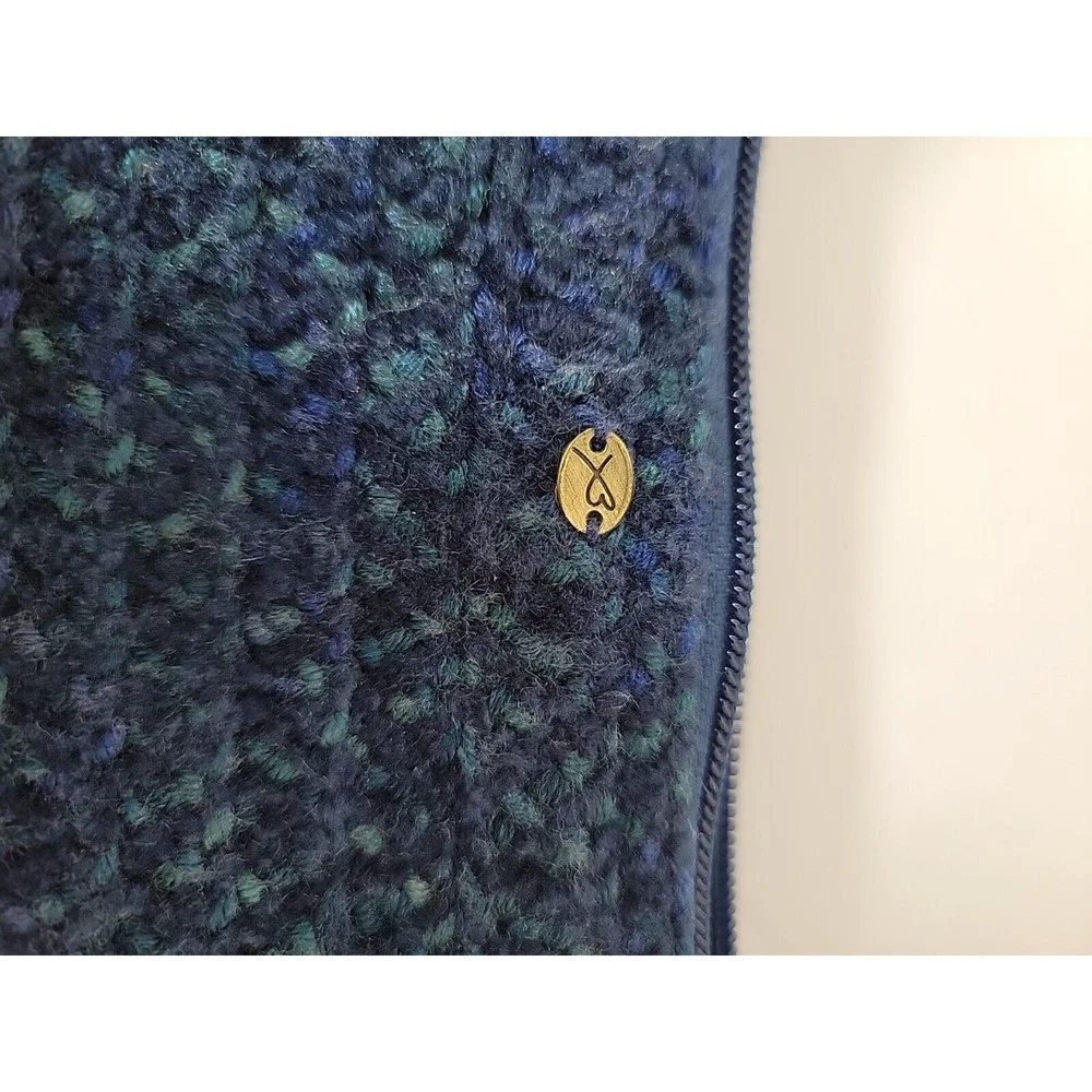 Vintage Betmar New York Blue Woven Shoulder Bag Purse Circa Early 2000s - Picture 8 of 12